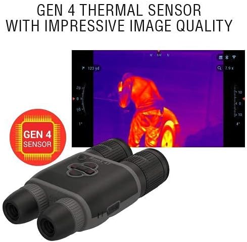 ATN BinoX 4T Thermal Binocular with Laser Range Finder - Full HD - WiFi (384x288, 2-8x)