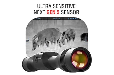 ATN Thor 5 LRF 4-32x 640x480 12 Micron Smart HD Thermal Rifle Scope,