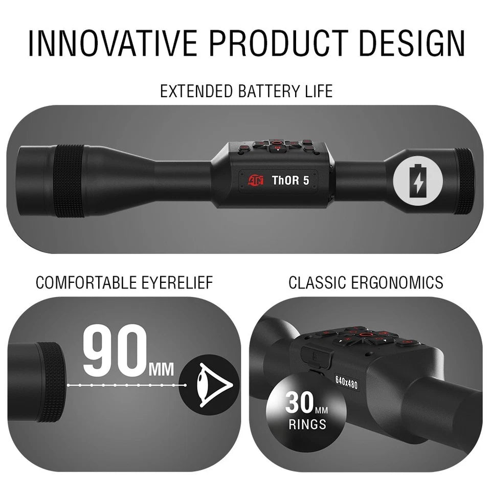 ATN X-Sight 5 LRF 3-15x UHD Smart Day/Night Hunting Rifle Scope